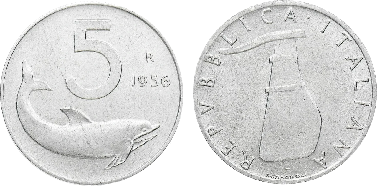 Attenzione a queste 5 lire con il delfino del 1973: ecco il loro valore aggiornato